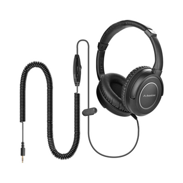 Avantree HF039 Coiled Cord Headphones: Extended Range, Stereo Sound