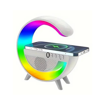 10W G-Shaped Bluetooth Speaker Charger with RGB Night Light