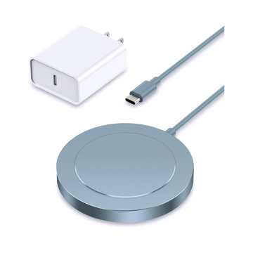 Magnetic Wireless Charger for iPhone - Blue