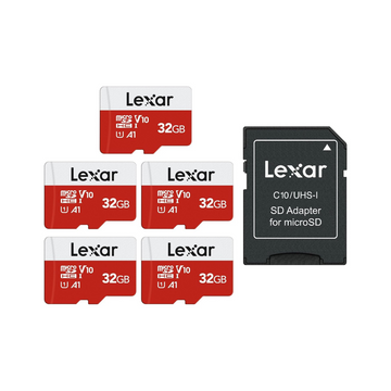 Lexar 32GB E-Series Micro SD 5-Pack - UHS-I, 100MB/s