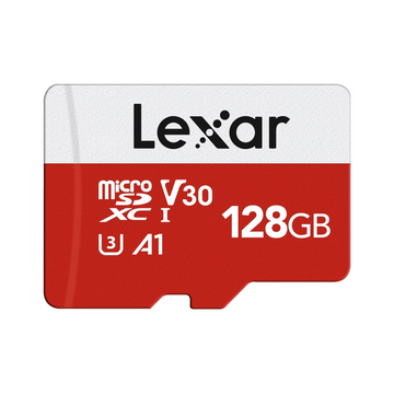 Lexar 128GB Micro SDXC Card - Up to 100MB/s, A1, U3, V30, Class 10, Waterproof