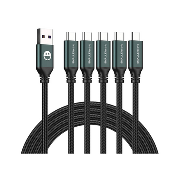 SMALLElectric USB-C Cable 5-Pack 6FT (Green)
