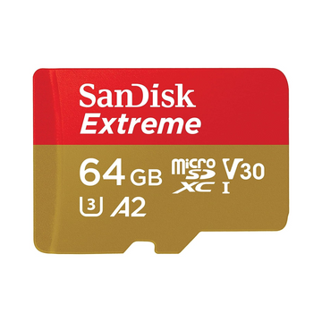 SanDisk 64GB Extreme microSDXC - Up to 170MB/s, A2