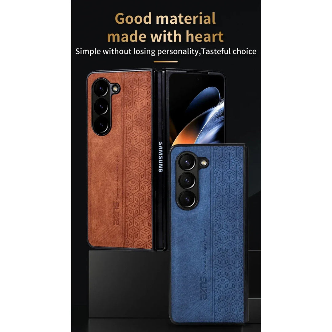 Elegance PU Leather Case for Galaxy Z Fold Series - DOKUTRONIX
