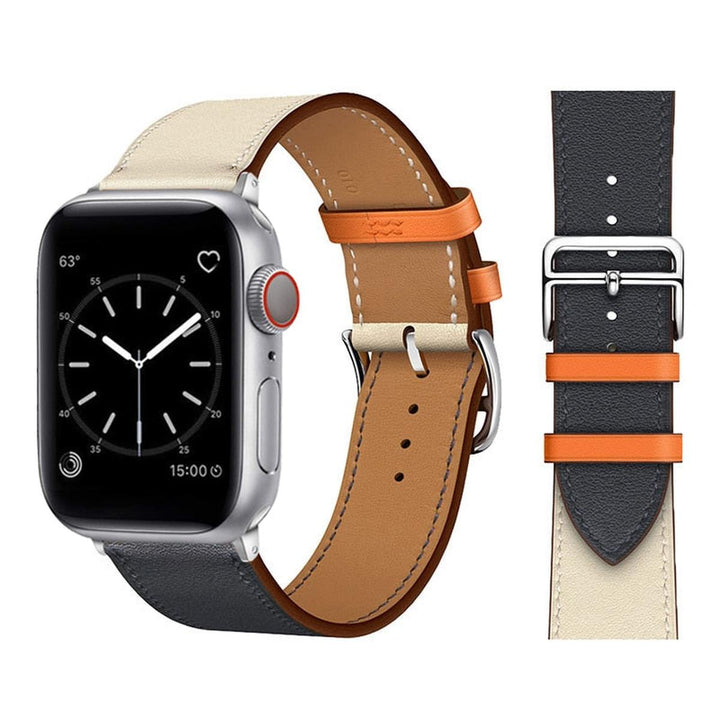 Elegance Leather Wrap for Apple Watch - DOKUTRONIX