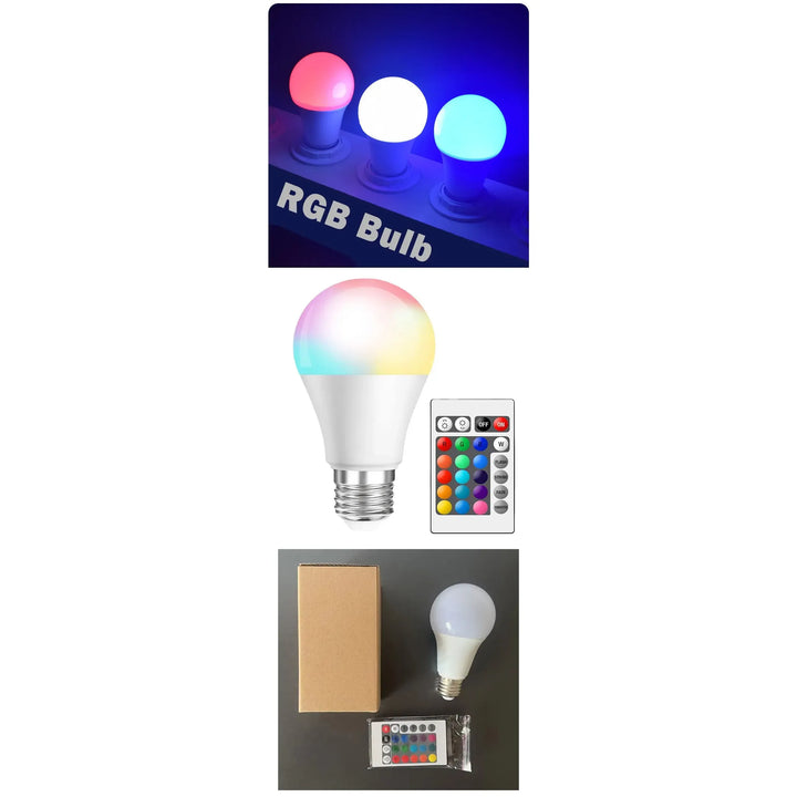 RGB Magic 16-Color Smart LED Bulb with Remote - DOKUTRONIX