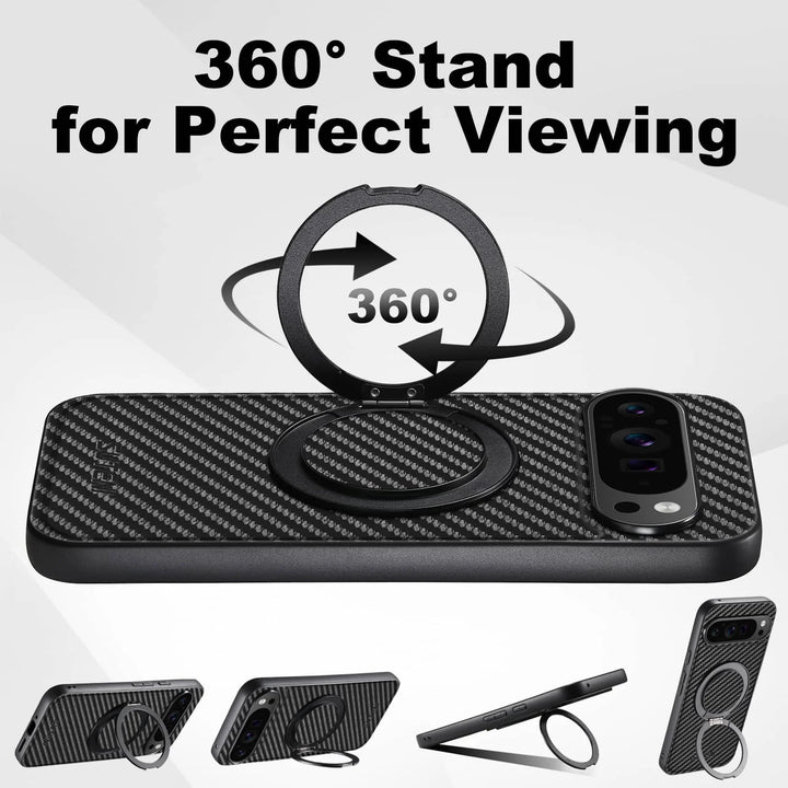 Pro XL Carbon Case for Pixel - Magnetic Kickstand - DOKUTRONIX