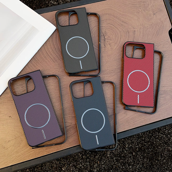 Case for Magsafe Wireless Charging Carbon Fiber Texture Hard Plastic Cover Case For Google Pixel 10 9 Pro Fold - DOKUTRONIX