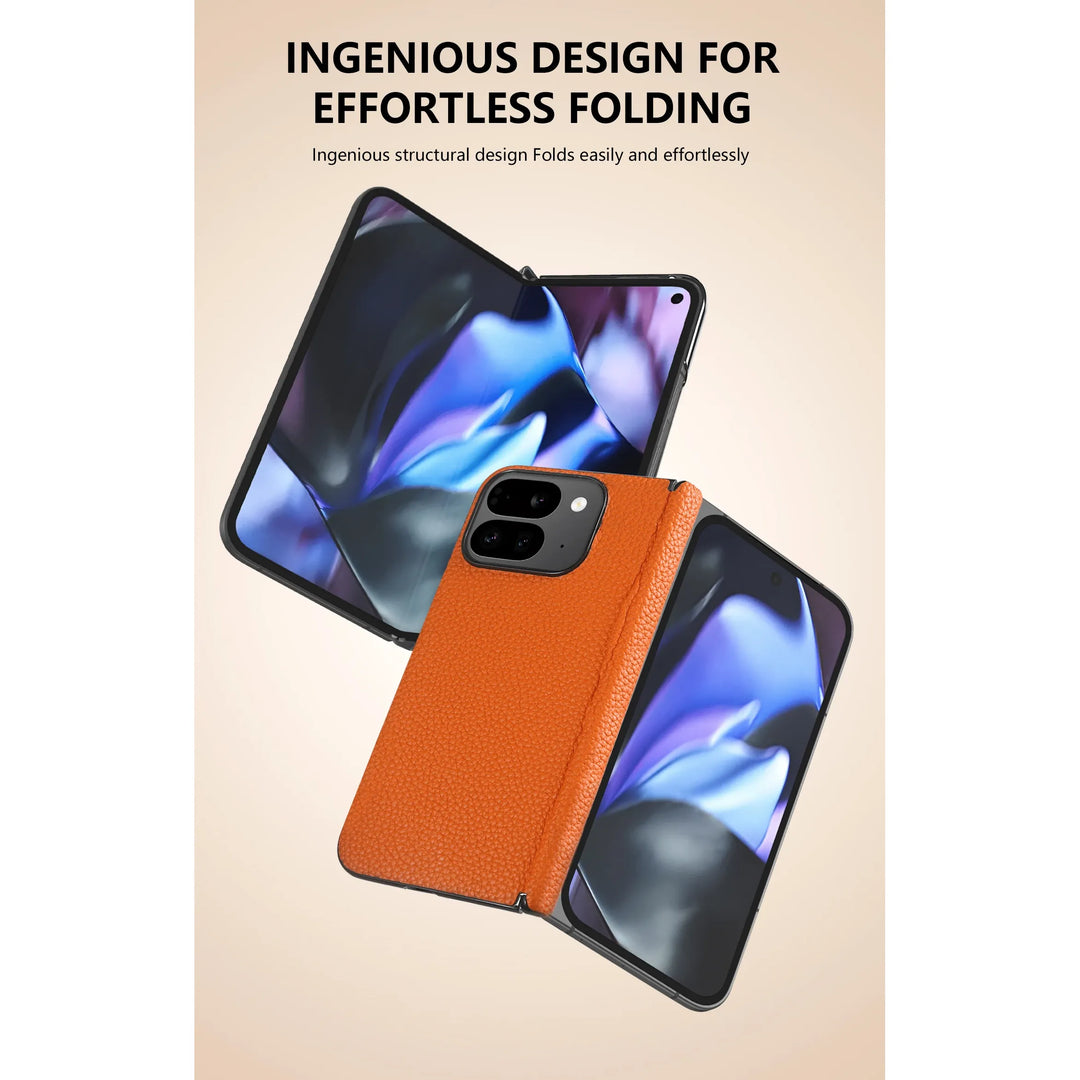 Pixel 9 Pro Fold Leather Case - Protective Etui Cover - DOKUTRONIX