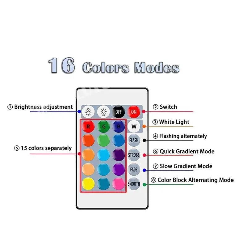 RGB Magic 16-Color Smart LED Bulb with Remote - DOKUTRONIX