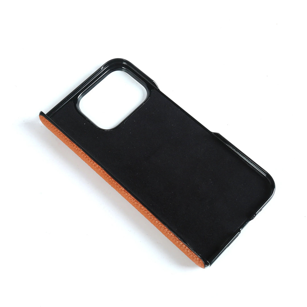 For Google Pixel 9 Pro Fold Case Genuine Leather Cover Pixel 9Pro Fold Capa Protective Etui Back Coque Carcasa without front - DOKUTRONIX