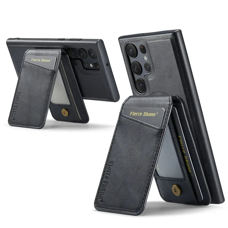 MagSafe Leather Flip Case for Samsung S Series - DOKUTRONIX