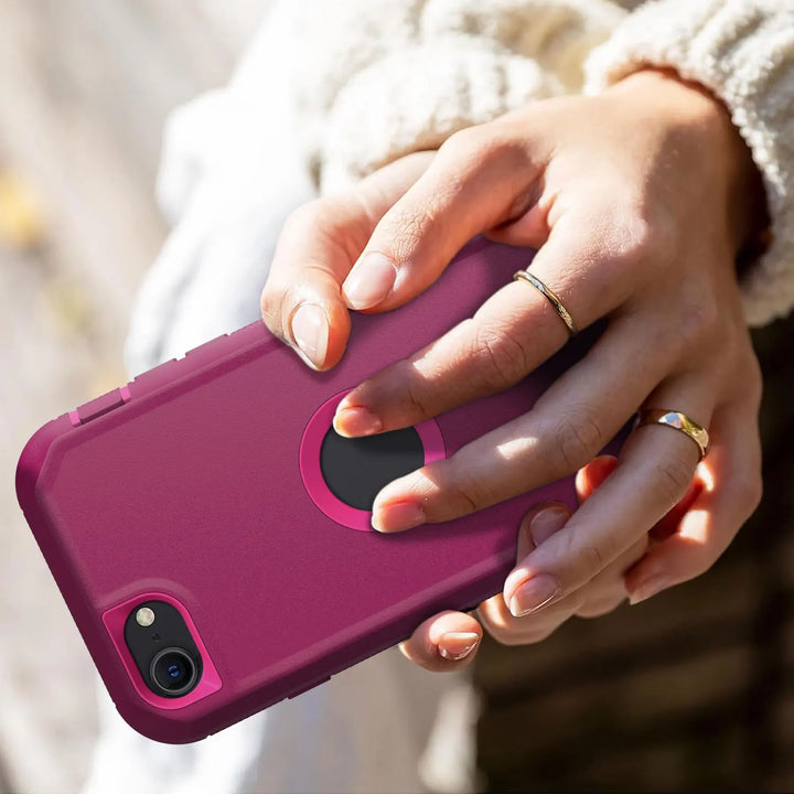 Rugged Armor Red Case for iPhone SE 3/2 (2020/2022) - DOKUTRONIX