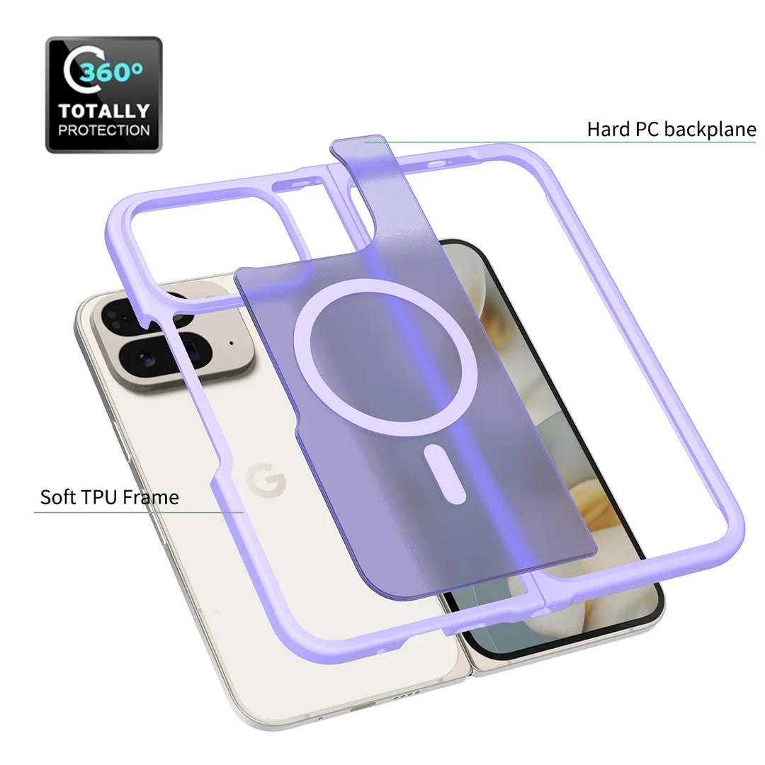 For Google Pixel 10 Pro Fold Case  Luxury Skin-Touch Matte Magnetic Magsafe Cover For Pixel 10 Pro Fold Wireless Charging Funda - DOKUTRONIX