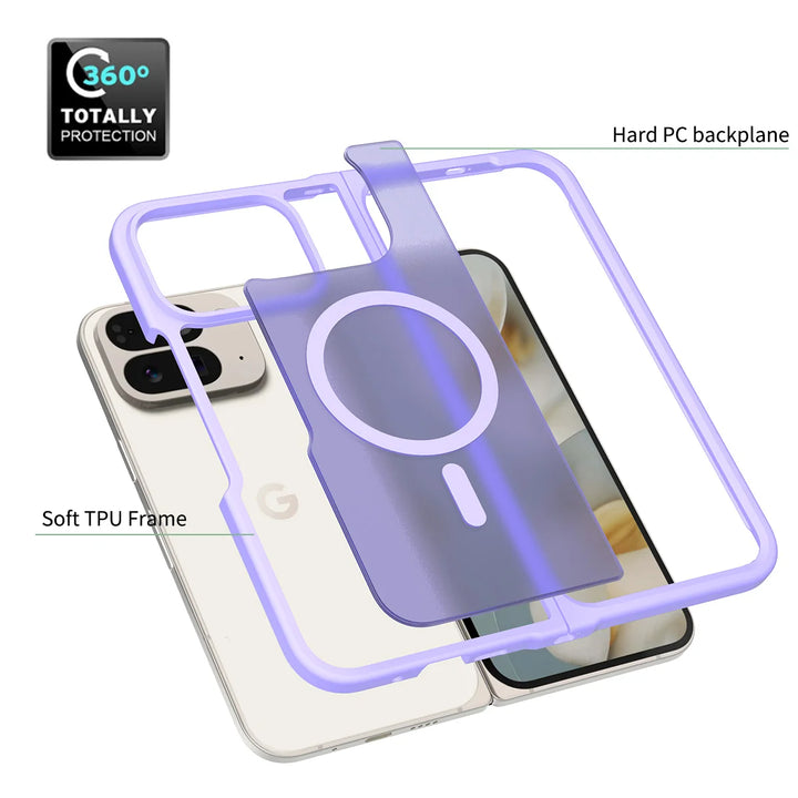 For Google Pixel 10 Pro Fold Case  Luxury Skin-Touch Matte Magnetic Magsafe Cover For Pixel 10 Pro Fold Wireless Charging Funda - DOKUTRONIX