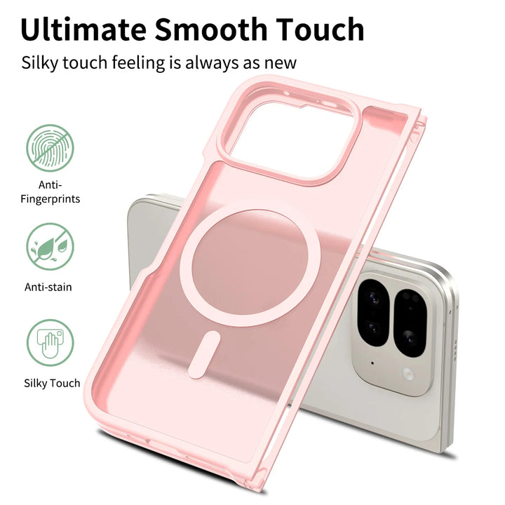 For Google Pixel 10 Pro Fold Case  Luxury Skin-Touch Matte Magnetic Magsafe Cover For Pixel 10 Pro Fold Wireless Charging Funda - DOKUTRONIX