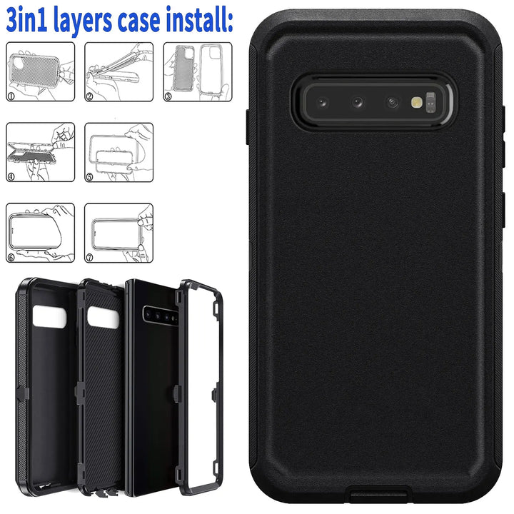 Shockproof 3-in-1 Galaxy S10+ Case - DOKUTRONIX