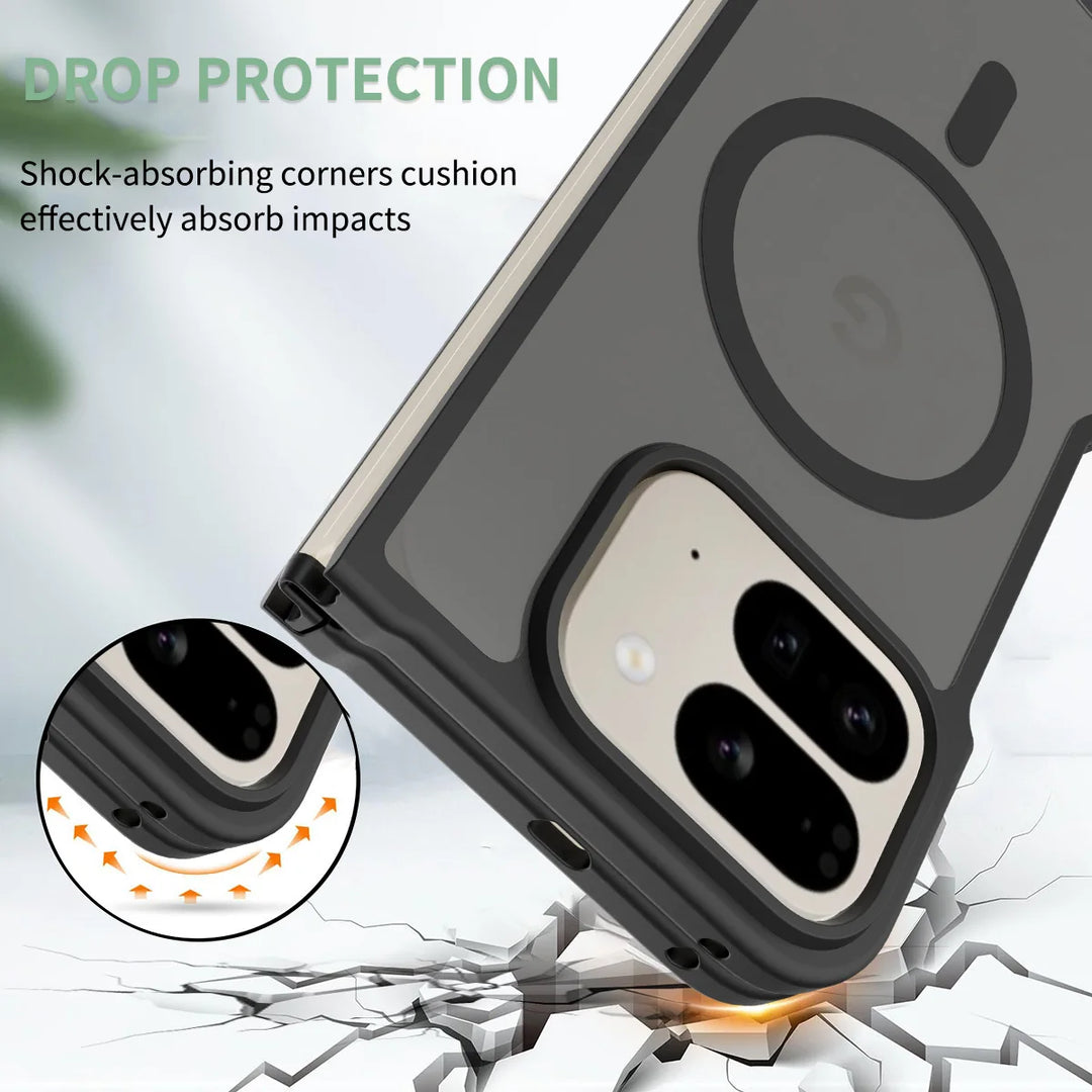 For Google Pixel 10 Pro Fold Case  Luxury Skin-Touch Matte Magnetic Magsafe Cover For Pixel 10 Pro Fold Wireless Charging Funda - DOKUTRONIX