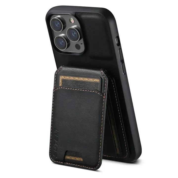 LeatherLux Wallet Case for iPhone - DOKUTRONIX