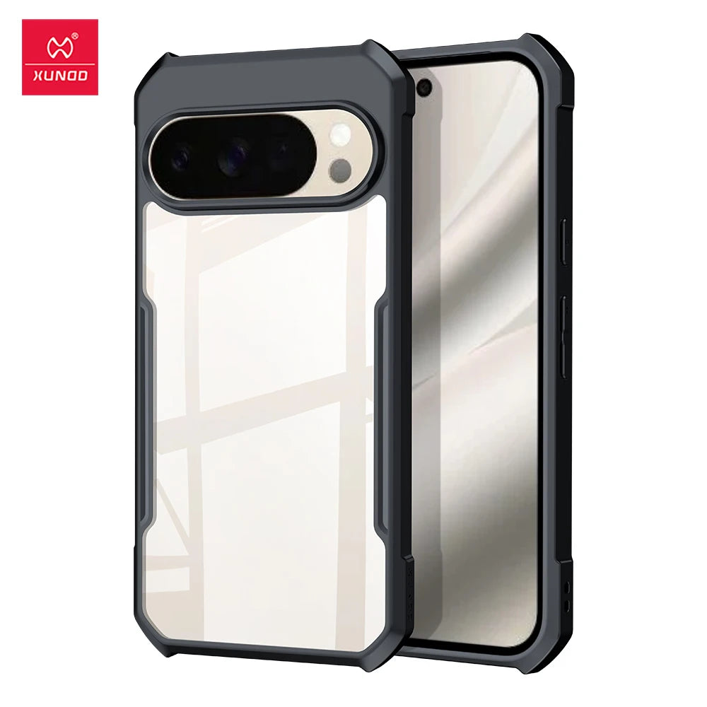 Xundd for Google Pixel 10 Pro/10 Pro XL Case Ultra Clear Back Cover, Airbag Shockproof Acrylic+TPU Hybrid Protective Phone Shell - DOKUTRONIX