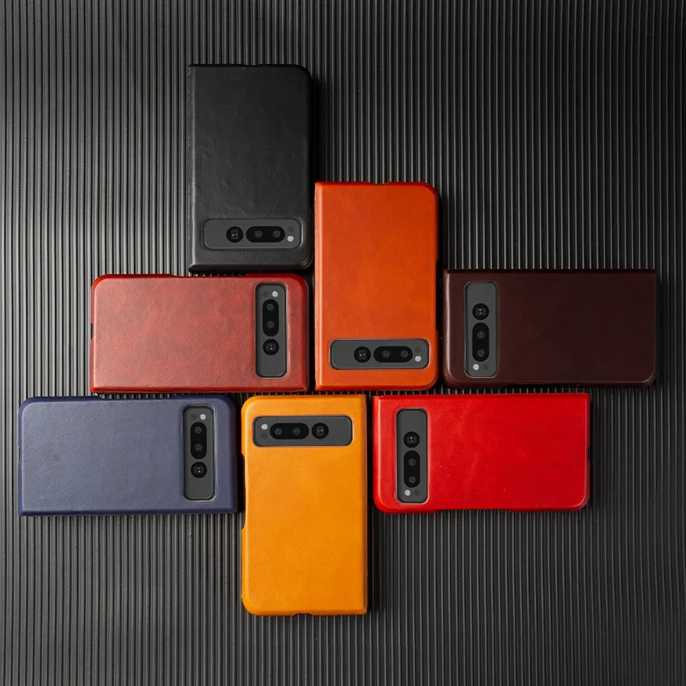 Luxury Pixel Fold Leather Case - DOKUTRONIX