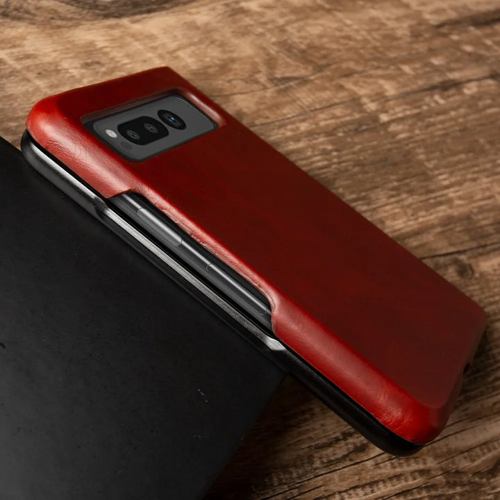 Luxury Pixel Fold Leather Case - DOKUTRONIX