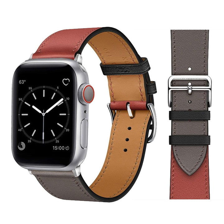 Elegance Leather Wrap for Apple Watch - DOKUTRONIX