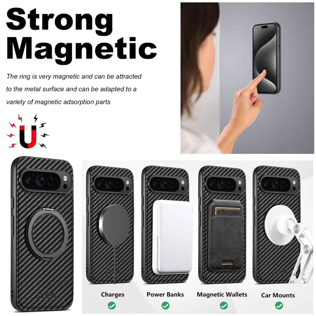 Pixel Pro Carbon Case, Magnetic Kickstand - DOKUTRONIX
