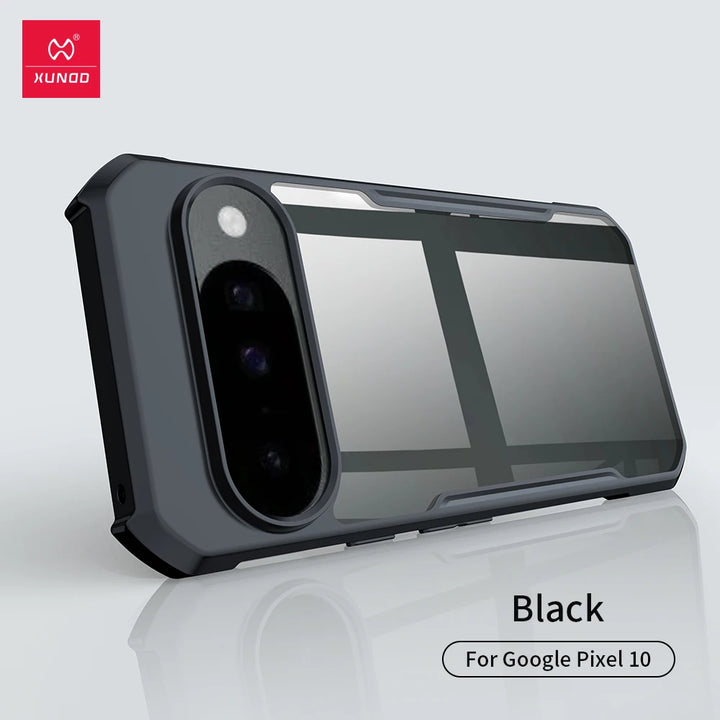 Xundd for Google Pixel 10 Pro/10 Pro XL Case Ultra Clear Back Cover, Airbag Shockproof Acrylic+TPU Hybrid Protective Phone Shell - DOKUTRONIX