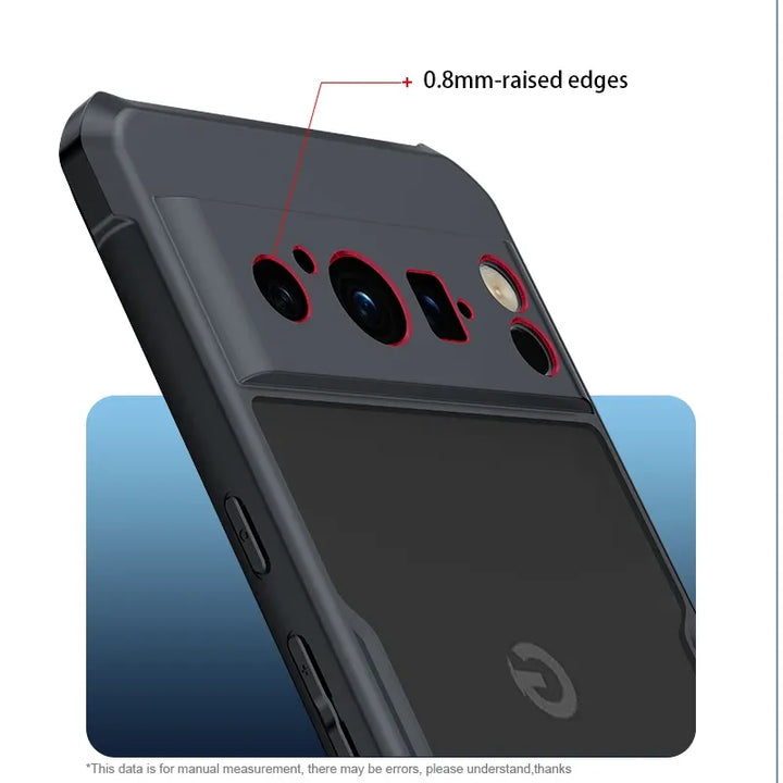 Xundd for Google Pixel 10 Pro/10 Pro XL Case Ultra Clear Back Cover, Airbag Shockproof Acrylic+TPU Hybrid Protective Phone Shell - DOKUTRONIX
