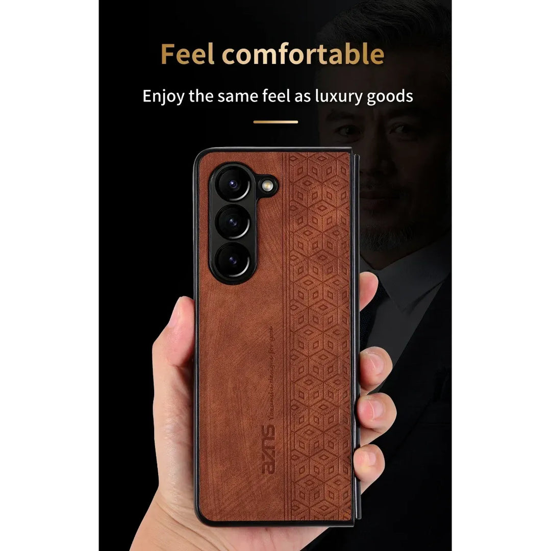 Elegance PU Leather Case for Galaxy Z Fold Series - DOKUTRONIX