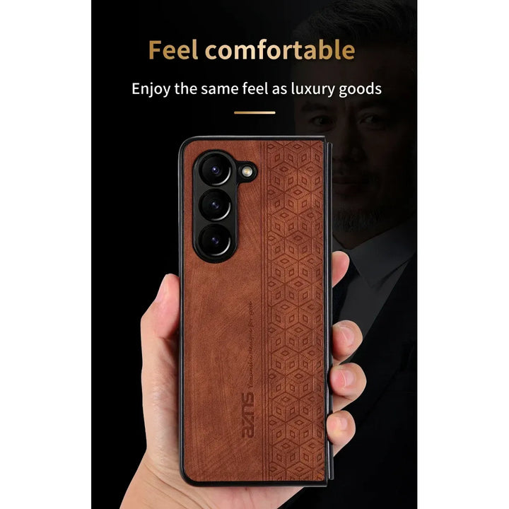 Elegance PU Leather Case for Galaxy Z Fold Series - DOKUTRONIX
