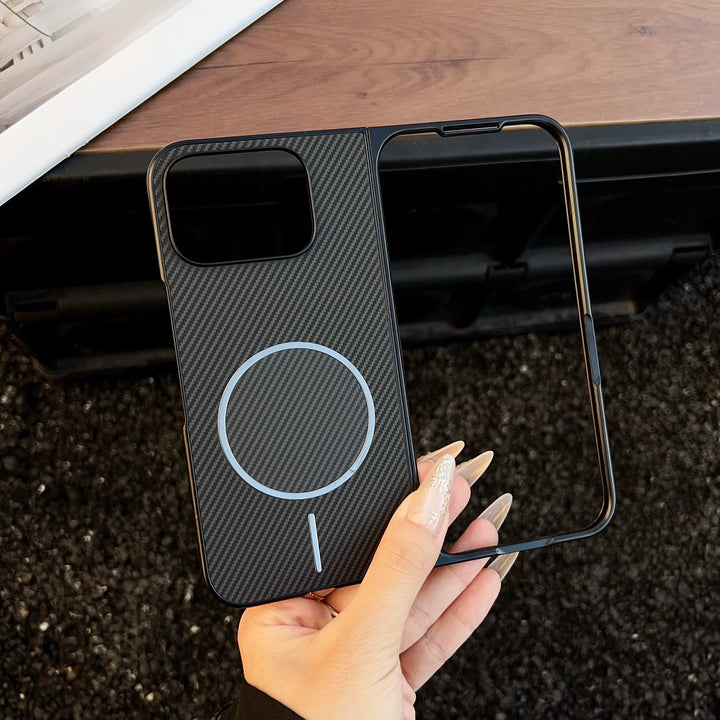 Case for Magsafe Wireless Charging Carbon Fiber Texture Hard Plastic Cover Case For Google Pixel 10 9 Pro Fold - DOKUTRONIX