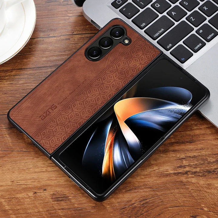 Elegance PU Leather Case for Galaxy Z Fold Series - DOKUTRONIX