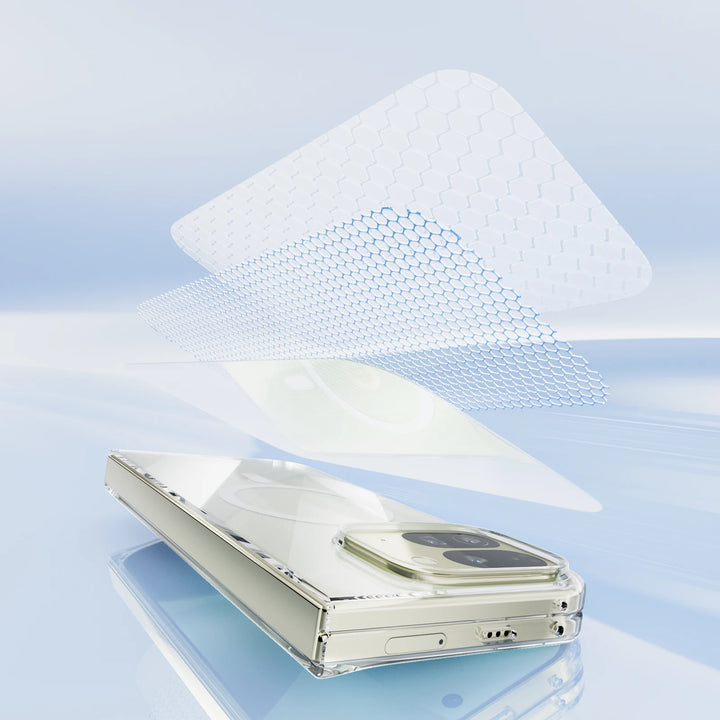 For Google Pixel Fold 10 Pro Fold Case Protective Clear Magsafe Anti-Scrach Shell Back Cover - DOKUTRONIX