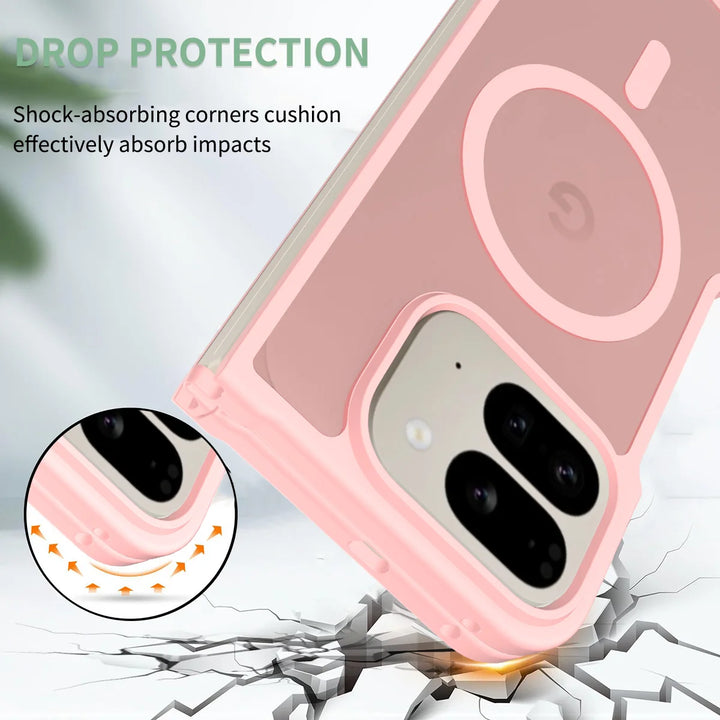 For Google Pixel 10 Pro Fold Case  Luxury Skin-Touch Matte Magnetic Magsafe Cover For Pixel 10 Pro Fold Wireless Charging Funda - DOKUTRONIX