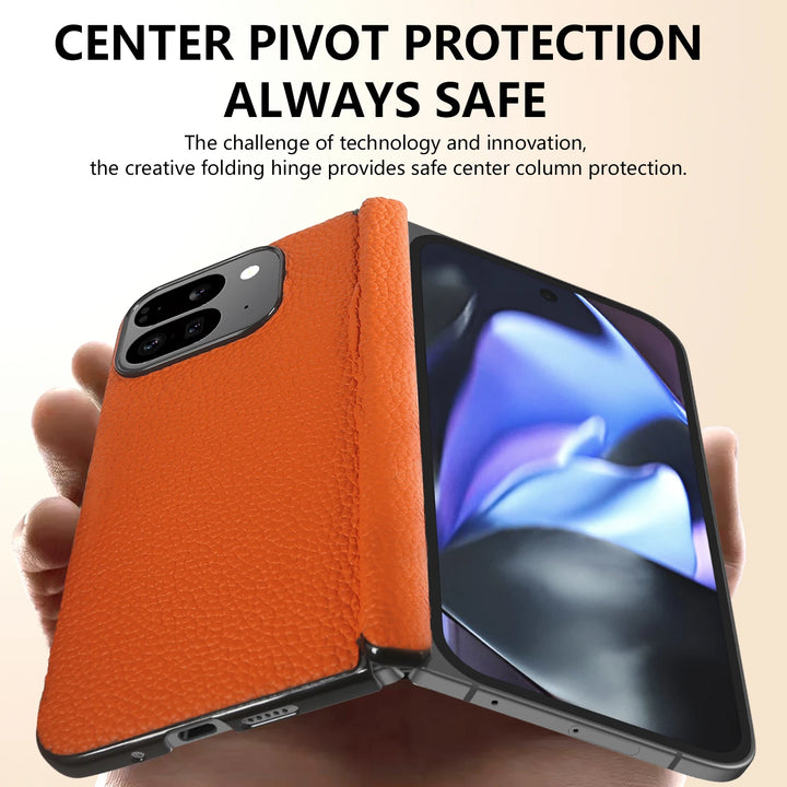 Pixel 9 Pro Fold Leather Case - Protective Etui Cover - DOKUTRONIX