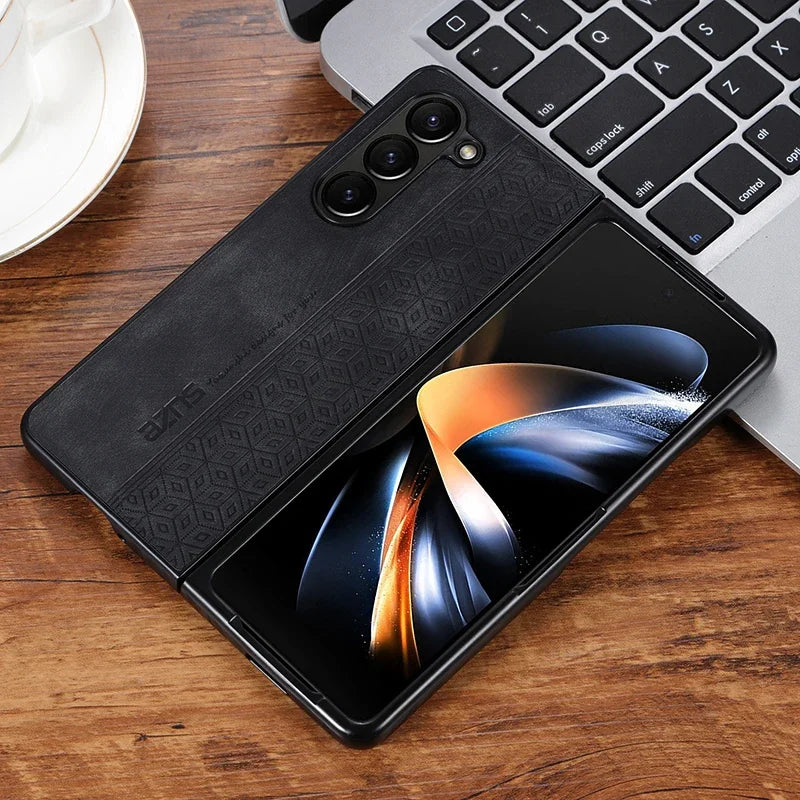 Elegance PU Leather Case for Galaxy Z Fold Series - DOKUTRONIX