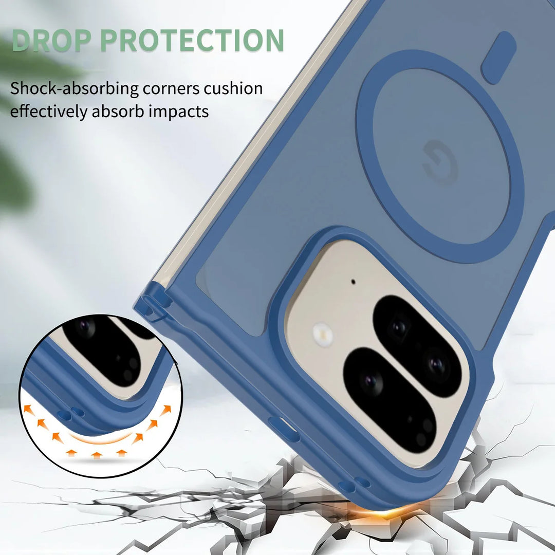 For Google Pixel 10 Pro Fold Case  Luxury Skin-Touch Matte Magnetic Magsafe Cover For Pixel 10 Pro Fold Wireless Charging Funda - DOKUTRONIX