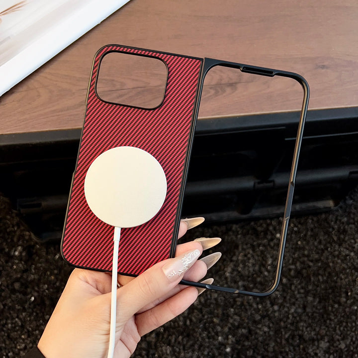 Case for Magsafe Wireless Charging Carbon Fiber Texture Hard Plastic Cover Case For Google Pixel 10 9 Pro Fold - DOKUTRONIX