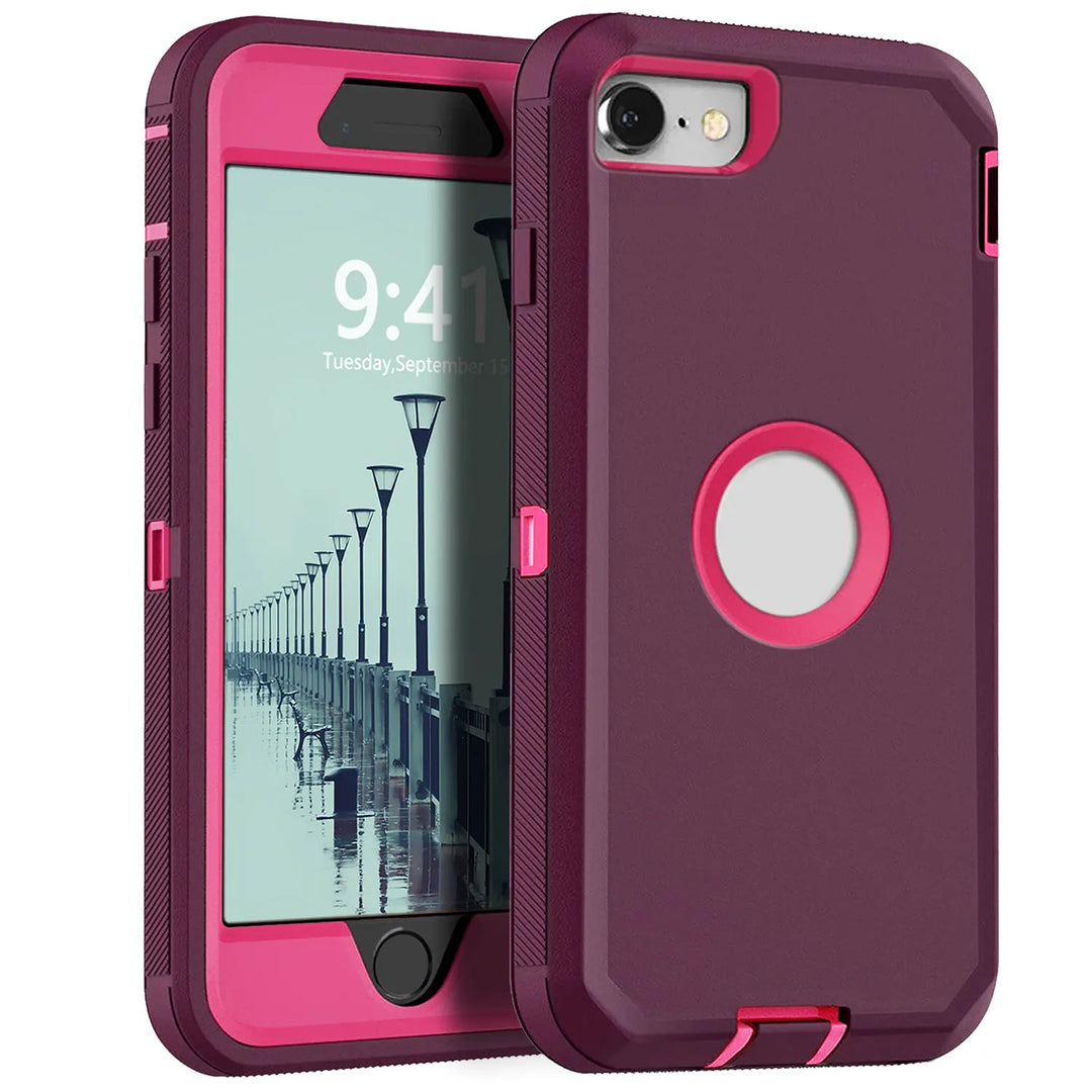 Rugged Armor Red Case for iPhone SE 3/2 (2020/2022) - DOKUTRONIX