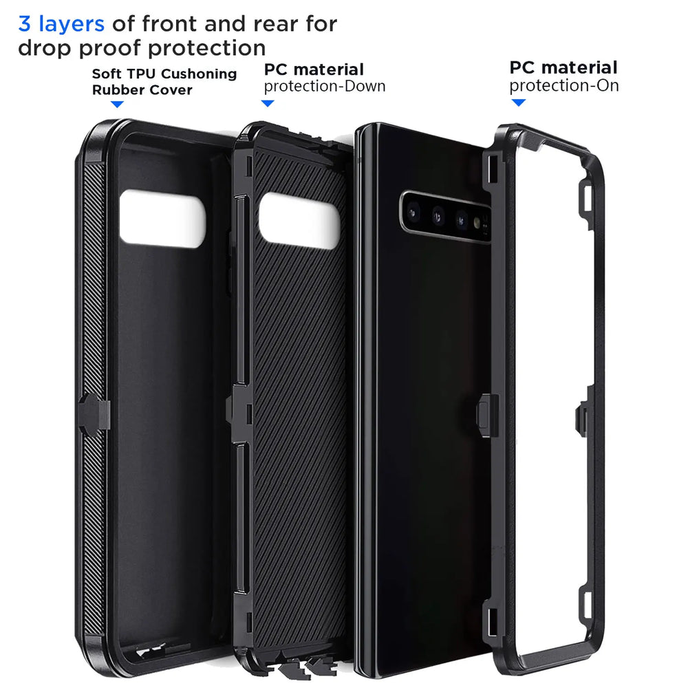 Shockproof 3-in-1 Galaxy S10+ Case - DOKUTRONIX