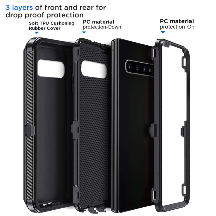 Shockproof 3-in-1 Galaxy S10+ Case - DOKUTRONIX