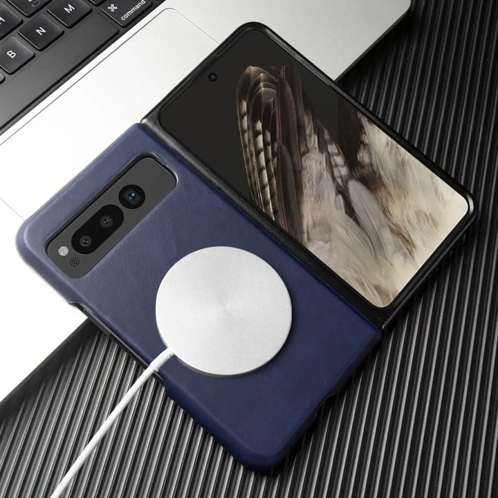 Luxury Pixel Fold Leather Case - DOKUTRONIX