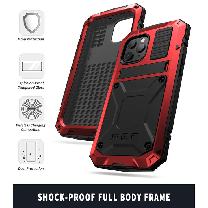 ProMax Kickstand Case with Tempered Glass - DOKUTRONIX