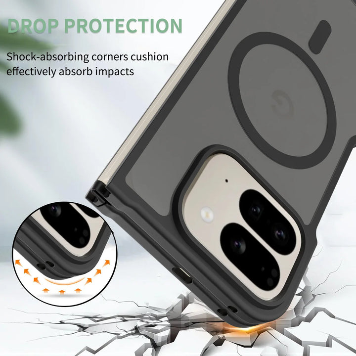 For Google Pixel 10 Pro Fold Case  Luxury Skin-Touch Matte Magnetic Magsafe Cover For Pixel 10 Pro Fold Wireless Charging Funda - DOKUTRONIX