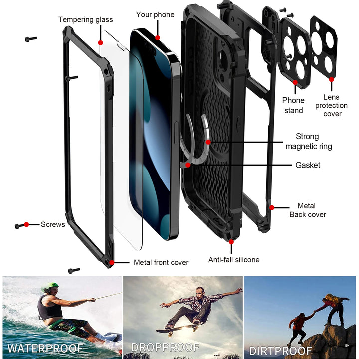 AquaGuard Armor Case for iPhone 15/14 Pro Max - DOKUTRONIX