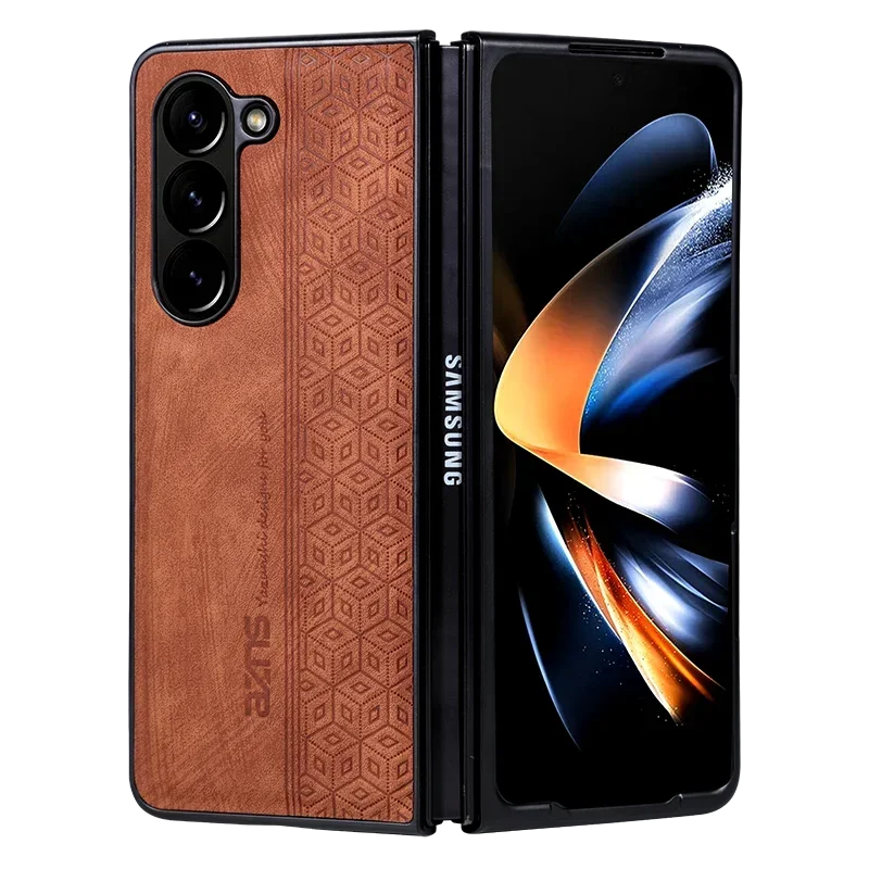 Elegance PU Leather Case for Galaxy Z Fold Series - DOKUTRONIX