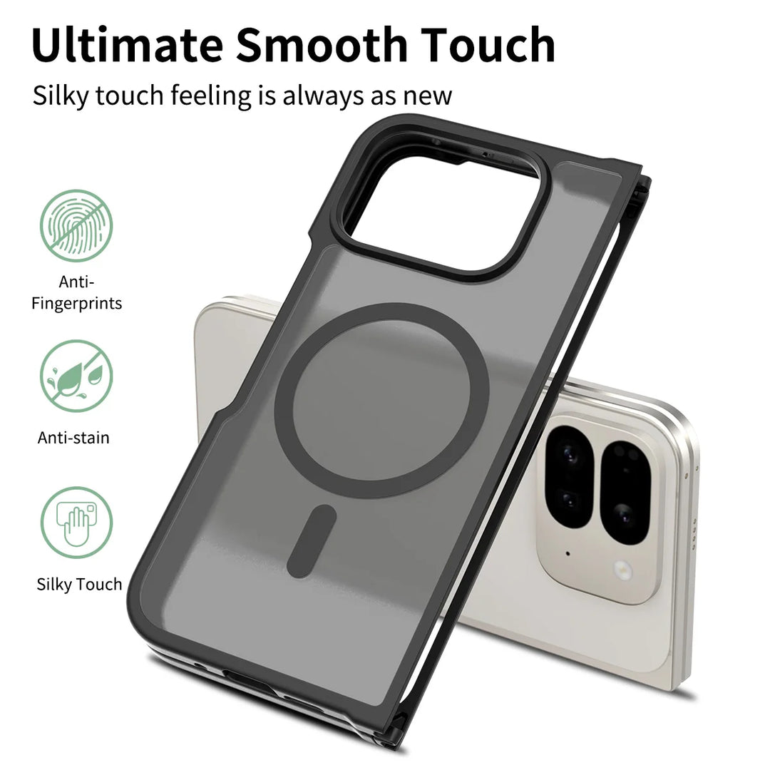 For Google Pixel 10 Pro Fold Case  Luxury Skin-Touch Matte Magnetic Magsafe Cover For Pixel 10 Pro Fold Wireless Charging Funda - DOKUTRONIX