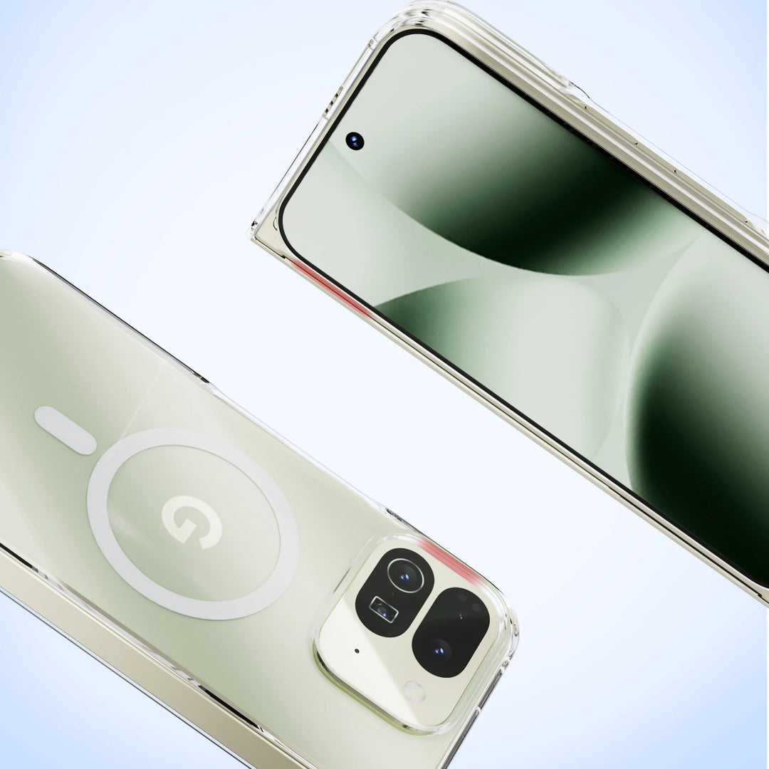 For Google Pixel Fold 10 Pro Fold Case Protective Clear Magsafe Anti-Scrach Shell Back Cover - DOKUTRONIX